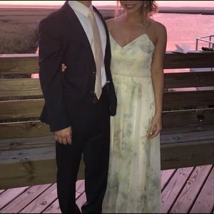 Jenny Yoo Inesse Ivory Sage Multi Bridesmaid Dress